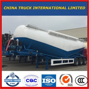 Tri-Axle 50 tonnellate Bulk Cement Truck Truck serbatoio semi rimorchio